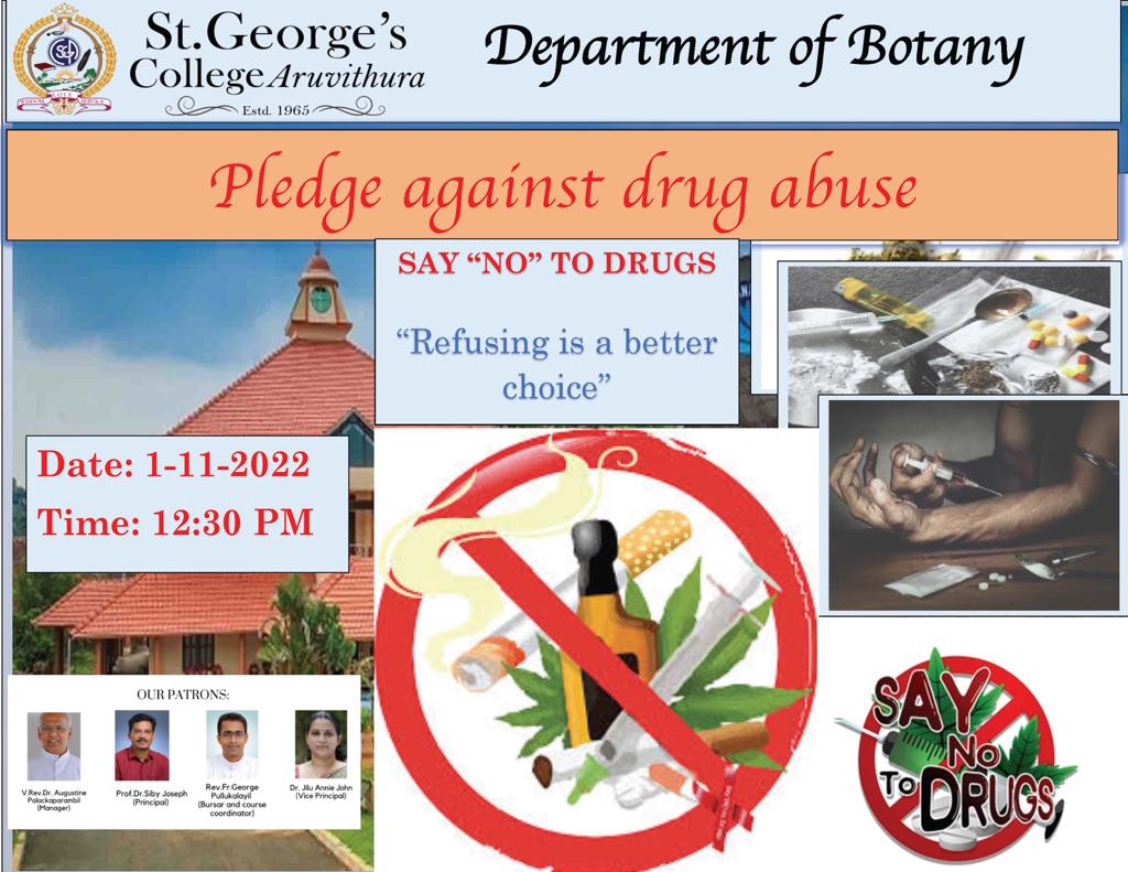 Pledge against Drug Abuse - Department of Botany